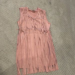 New Mauve Fringe Western Dress